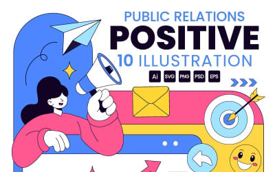 10 Public Relations Positive Illustration