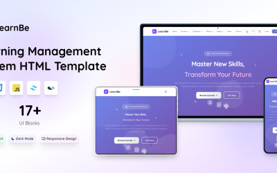 LearnBe - Modelo HTML para Sistema de Gestão de Aprendizagem