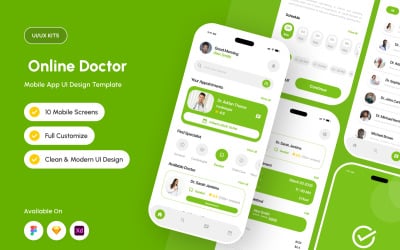 Medilink - Modelo de Design para Aplicativo de Consulta Médica Online