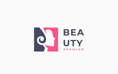 Modello di progettazione del logo del salone di bellezza