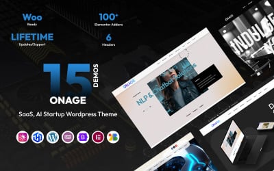 Onage – Thème WordPress pour les startups médicales, SaaS, IA, l&amp;#39;hébergement et le conseil aux entreprises