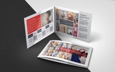 Modello di brochure pieghevole per fotografia