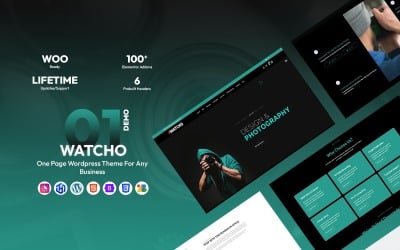 Watcho – одностраничная тема WordPress для любого бизнеса.
