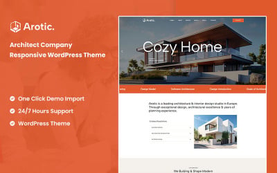 Arotic - Architect Company Responsive WordPress Theme