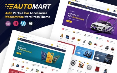 AutoMart - Thème WordPress WooCommerce pour pièces et accessoires automobiles