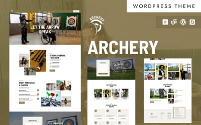 Bogenschießen – WordPress-Elementor-Theme für traditionelles Bogenschießen und Outdoor-Sportarten