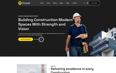 Convet – WordPress-tema för bygglösningar