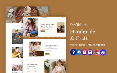 CozyStitch - Kézműves és kézműves WordPress Elementor sablon