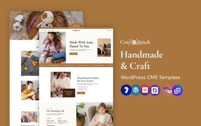 CozyStitch - Тема WordPress для сайтов, посвященных рукоделию и поделкам, на Elementor.