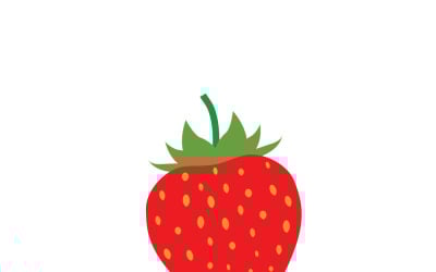 Illustration de fraises rouges fraîches pour la conception de produits alimentaires et de boissons