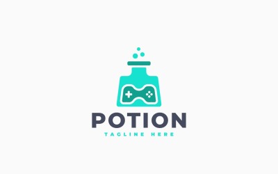 Game Potion Logo Template Design