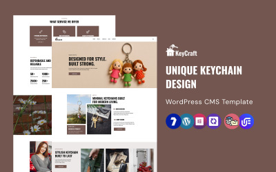 Keycraft – WordPress Elementor Theme für Schlüsselanhänger-Shops