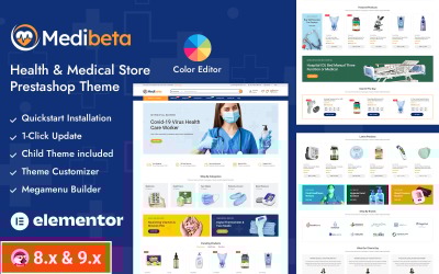 Medibeta – Läkemedelsbutik, PrestaShop responsivt tema
