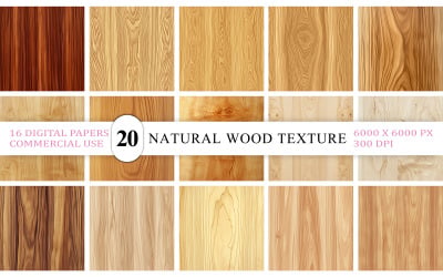 Smooth Wood Texture Background Bundle | Minimal Natural Wood JPG Background Set