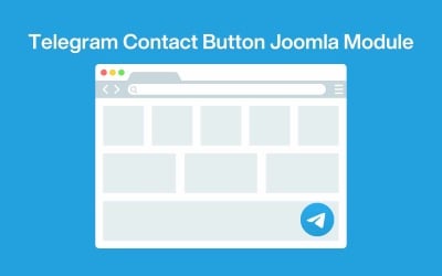 Telegram Contact Button – Chat / Channel / Share Link  – Free Joomla Module