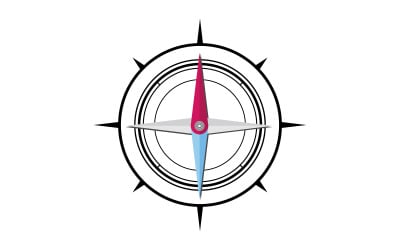 Vintage Compass Pointer Logo for Exploration and Guidance Concept