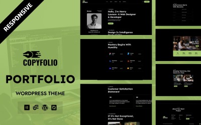 Copyfolio – Kreatives persönliches Portfolio WordPress Elementor Theme