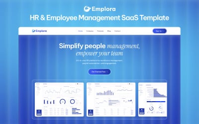 Emplora – Шаблон SaaS NextJS для управління персоналом та персоналом