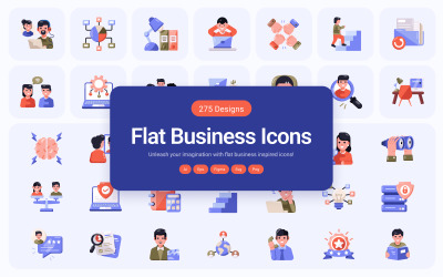 Flat Business Icons Bundle