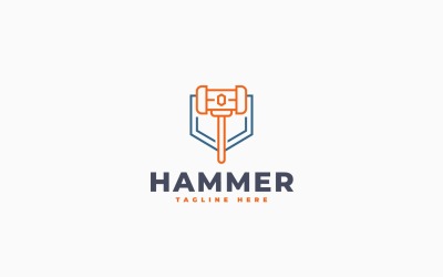 Hammer Guard Logo Template Design
