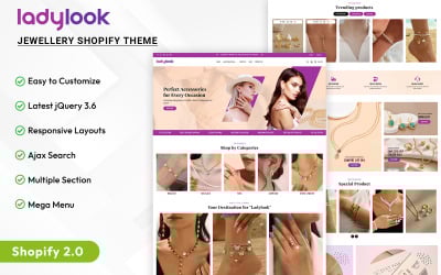 LadyLook – Jewellery Responsive Shopify Theme for eCommerce