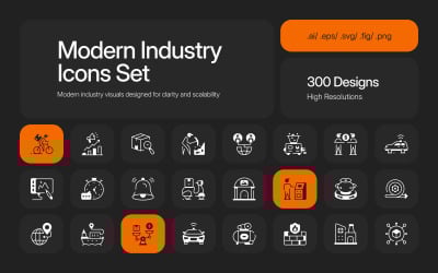 Modern Industry Icons Bundle