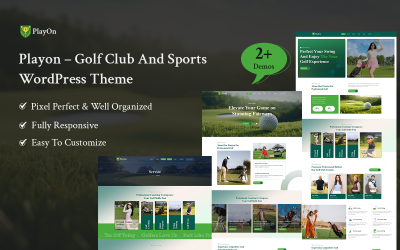 PlayOn – WordPress-thema voor golfclubs en sport.