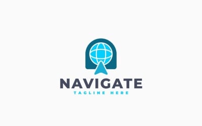 Шаблон дизайна логотипа World Navigation