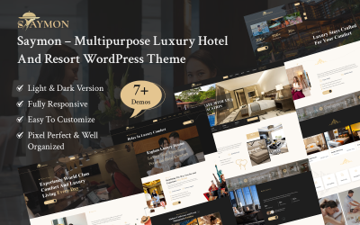 Saymon – WordPress-tema för flera ändamål, lyxhotell och resort