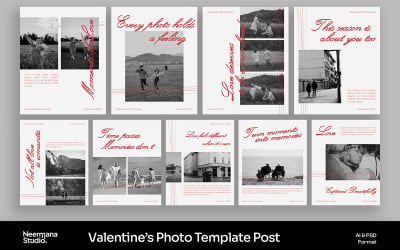 White Minimal Valentine Photo Instagram Post