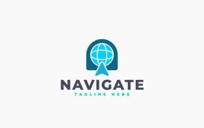 World Navigation Logo Template Design