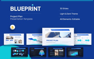 Blueprint - Projektterv Google Slides sablon