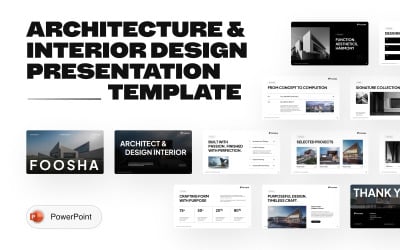 Foosha – Architecture &amp;amp; Design Interior PowerPoint Presentation Template