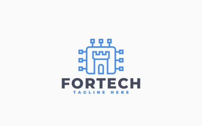 Projekt szablonu logo Fort System