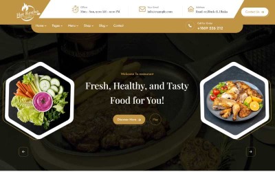 Restu – Plantilla HTML para restaurantes y comida
