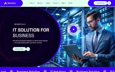 Solvet – IT megoldások és technológia HTML5 sablon