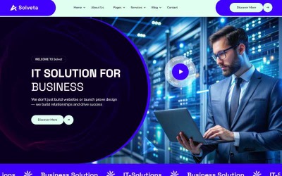 Solvet – Plantilla HTML5 para soluciones de TI y tecnología