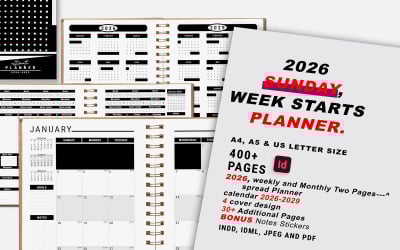 2026 Sunday Start Ultimate Planner Bundle Pack