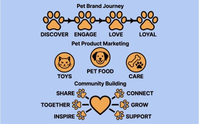 Pet Care Business Branding And Marketing Strategy Infographic