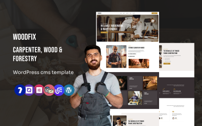Woodfix - Ahşap İşleme ve Marangozluk İçin Çok Amaçlı WordPress Elementor Teması
