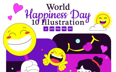 10 ilustraciones del Día Mundial de la Felicidad
