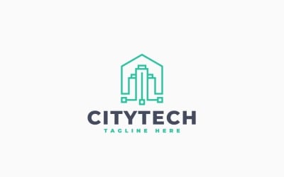 City Technology Logo Template Design