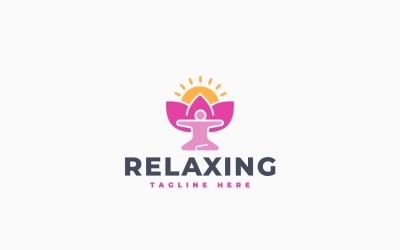 放松瑜伽Logo模板设计