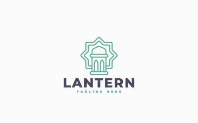 Islamic Lantern Logo Template Design