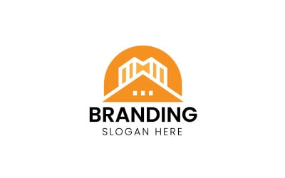 Letter M style real estate logo-1135