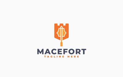 Mace Fortress Logo Template Design