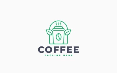 Modern Coffee Cup Logo Template Design