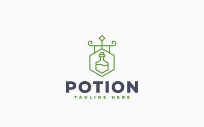 Potion Market Logo Template Design