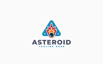 Space Asteroid Logo Template Design