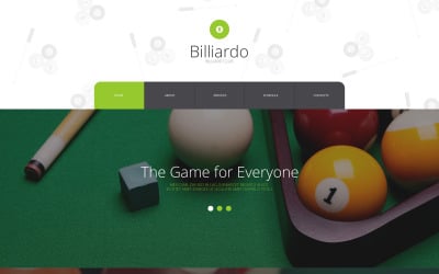 Billiards Responsive Website Template